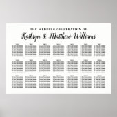 Schwarz-Weiß-Hochzeitsstimmung Poster (Vorne)