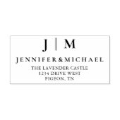 Schwarz-Weiß-Hochzeitssuite Permastempel (Design)