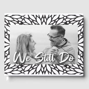 Schwarz-Weiß-Hochzeitstag 2 Foto Gästebuch