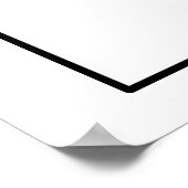 Schwarz-Weiß-Hochzeitszeichen mimosa Bar Poster (Ecke)