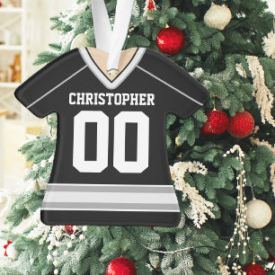 Schwarz-Weiß-Hockeytrikot Ornament