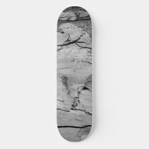 Schwarz-Weiß-Holzdruck Skateboard