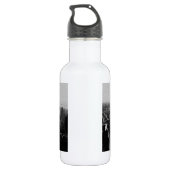 Schwarz-Weiß-Holzeffekt NYC Edelstahlflasche (Rückseite)