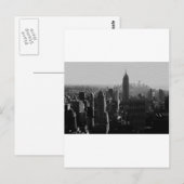 Schwarz-Weiß-Holzeffekt NYC Postkarte (Vorne/Hinten)