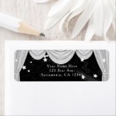 Schwarz-Weiß-HOLZGardinen - Einladung (Insitu)