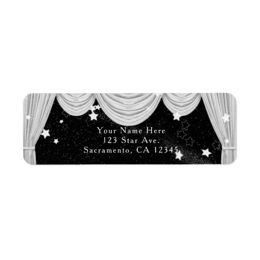 Schwarz-Weiß-HOLZGardinen - Einladung (Vorne)