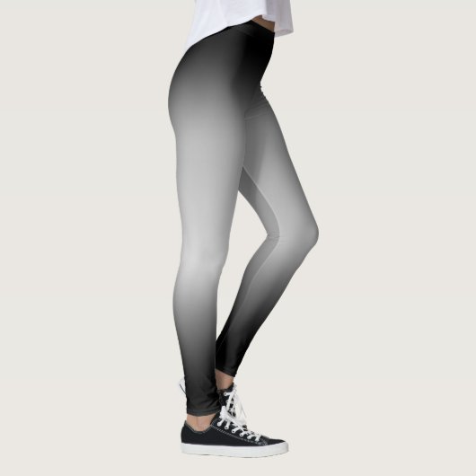 Schwarz-Weiß-Horizont Leggings (Rechts)