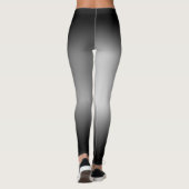 Schwarz-Weiß-Horizont Leggings (Rückseite)