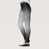 Schwarz-Weiß-Horizont Leggings (Links)