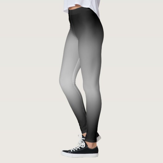Schwarz-Weiß-Horizont Leggings (Links)