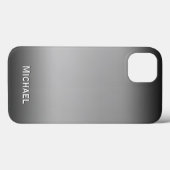 Schwarz-Weiß-Horizont Personalisiert Case-Mate iPhone Hülle (Rückseite (Horizontal))