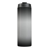 Schwarz-Weiß-Horizont Thermosbecher (Vorderseite)