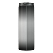 Schwarz-Weiß-Horizont Thermosbecher (Rückseite)