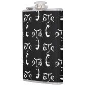 Schwarz-Weiß-Horror Flachmann (Links)