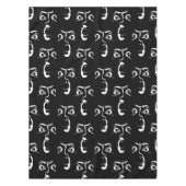 Schwarz-Weiß-Horror Tischdecke (Vorderseite)