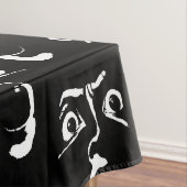 Schwarz-Weiß-Horror Tischdecke (Beispiel)