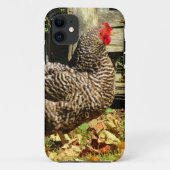Schwarz-Weiß-Huhn Case-Mate iPhone Hülle (Rückseite)