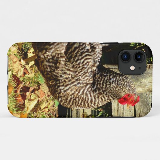 Schwarz-Weiß-Huhn Case-Mate iPhone Hülle (Rückseite (Horizontal))