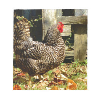 Schwarz-Weiß-Huhn Notizblock
