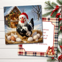 Schwarz-Weiß-Huhn und Weihnachtswitz | Lustig