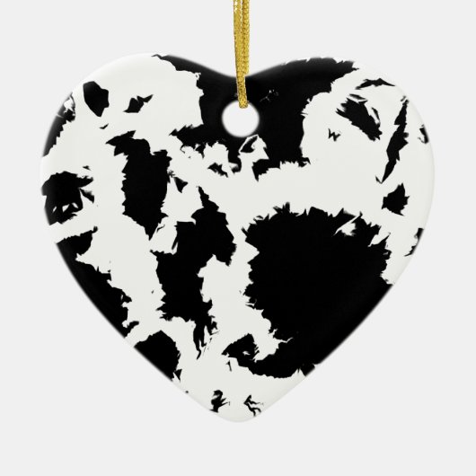 Schwarz-Weiß-Hummer Keramik Ornament (Vorne)