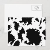 Schwarz-Weiß-Hummer Postkarte (Vorne/Hinten)