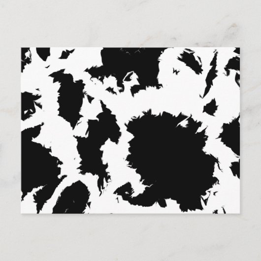 Schwarz-Weiß-Hummer Postkarte (Vorderseite)
