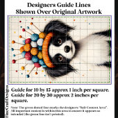 Schwarz-Weiß-Hund, Greifknochenhut CY1 Decoupage Seidenpapier