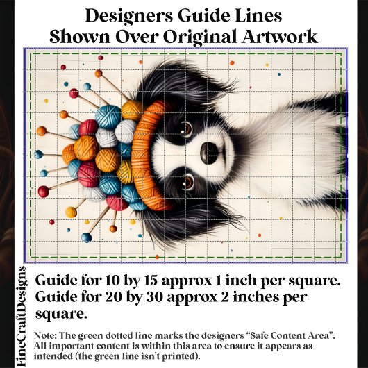 Schwarz-Weiß-Hund, Greifknochenhut CY1 Decoupage Seidenpapier