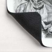 Schwarz-Weiß-Hunde Mousepad (Ecke)