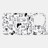 Schwarz-Weiß-Hunde-Muster | Niedliche Canine Lover Case-Mate iPhone Hülle (Rückseite (Horizontal))