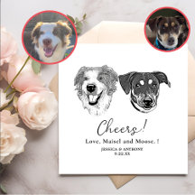 Schwarz-Weiß-Hunde - Personalisiertes Beileid