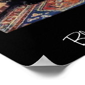 Schwarz-Weiß Hunde Vintage Poster (Ecke)