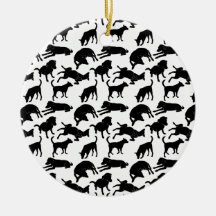 Schwarz-Weiß-Hundeform