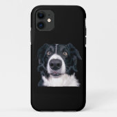 Schwarz-Weiß-Hundegesicht Case-Mate iPhone Hülle (Rückseite)