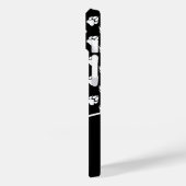 Schwarz-Weiß-Hundepaare mit benutzerdefinierter Mo Case-Mate iPhone Hülle (Rückseite / Links)