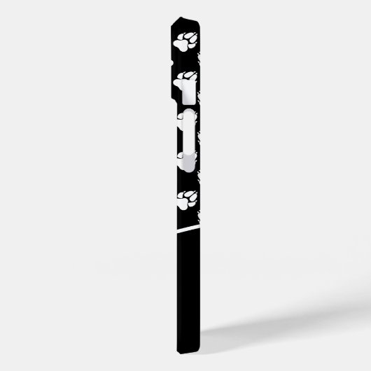 Schwarz-Weiß-Hundepaare mit benutzerdefinierter Mo Case-Mate iPhone Hülle (Rückseite / Links)