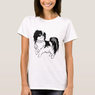 Schwarz-Weiß-Hundeshirt T-Shirt