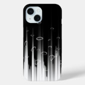 Schwarz-Weiß-Hypnotic-Line-Streaks Art Case-Mate iPhone Hülle (Rückseite)