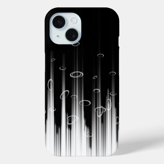 Schwarz-Weiß-Hypnotic-Line-Streaks Art Case-Mate iPhone Hülle (Rückseite)