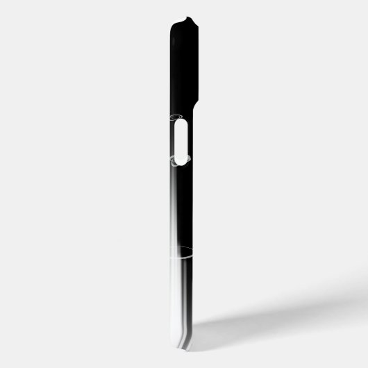 Schwarz-Weiß-Hypnotic-Line-Streaks Art Case-Mate iPhone Hülle (Rückseite / Rechts)