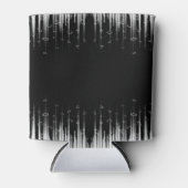 Schwarz-Weiß-Hypnotic-Line-Streaks Art Dosenkühler (Vorderseite)