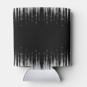 Schwarz-Weiß-Hypnotic-Line-Streaks Art Dosenkühler (Rückseite)