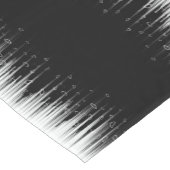 Schwarz-Weiß-Hypnotic-Line-Streaks Art Kurzer Tischläufer (Ecke)