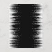 Schwarz-Weiß-Hypnotic-Line-Streaks Art Postkarte (Vorderseite)