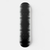Schwarz-Weiß-Hypnotic-Line-Streaks Art Skateboard (Vorderseite)