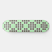 Schwarz-Weiß-Hypnotic-Line-Streaks Art Skateboard (Horizontal)