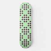 Schwarz-Weiß-Hypnotic-Line-Streaks Art Skateboard (Vorderseite)