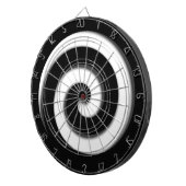 Schwarz-Weiß-Hypnotik-Dart-Mainboard Dartscheibe (Vorderseite rechts)