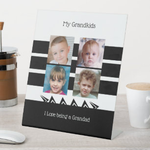 Schwarz-Weiß-I-Liebe als große Fotos Sockelschild